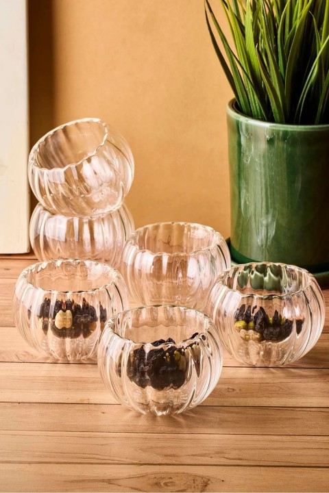 Perotti 17582 Bowy Line 6'lı Çift Cidarlı Kase