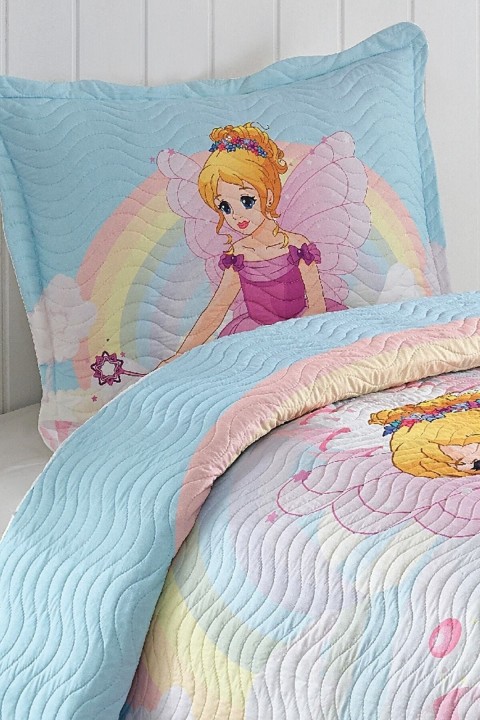 Pinkgirl Tek Kişilik Kapitone Yatak Örtüsü Takımı