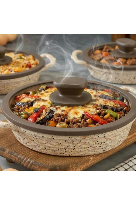 POLOCHEF İNCİ DÖKÜM SAHAN SET KAPAKLI 18-20-22 CM INS-122
