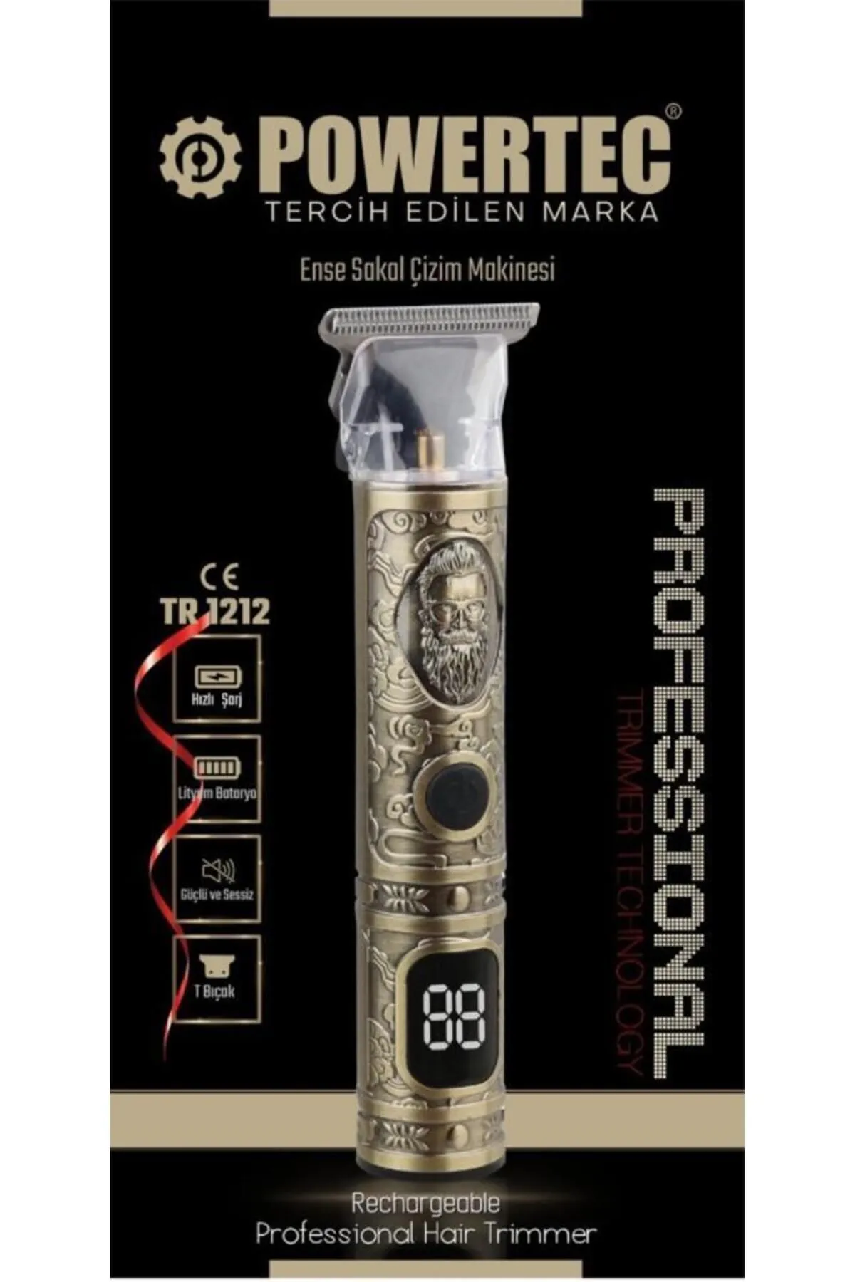 Powertec TR-1212 Sakal Ense Tıraş Makinesi