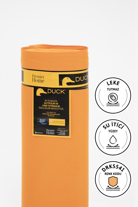 Premier Metrelik Duck Keten Kumaş Su İtici Bez 1 Metre DRK5541 - Turuncu