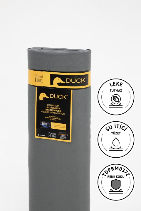 Premier Metrelik Duck Keten Kumaş Su İtici Bez 1 Metre TDPBM0372 - Antrasit