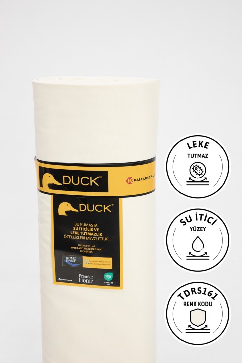 Premier Metrelik Duck Keten Kumaş Su İtici Bez 1 Metre TDRS161 - Krem