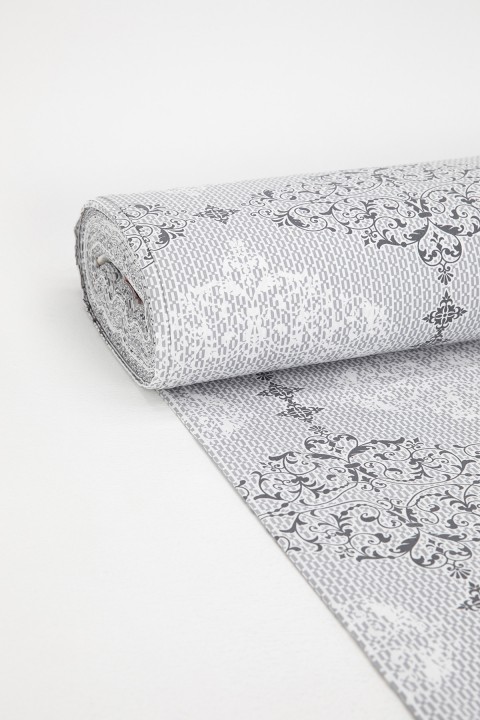 Royal 63 Tel %100 Pamuk Akfil Metrelik Nevresim Kumaşı 8 Metre - Gri