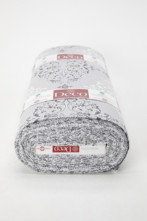 Royal 63 Tel %100 Pamuk Akfil Metrelik Nevresim Kumaşı 8 Metre - Gri