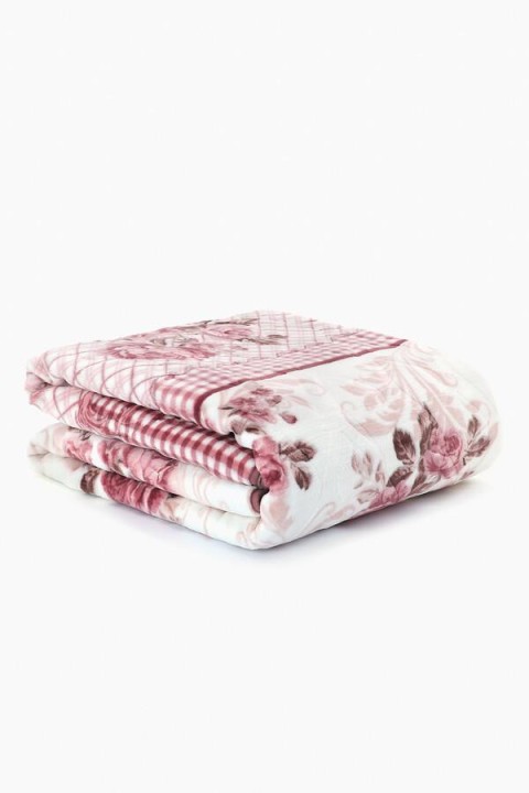 Sarar Wellsoft Çift Kişilik Battaniye 4 Kg - Rosery Beyaz