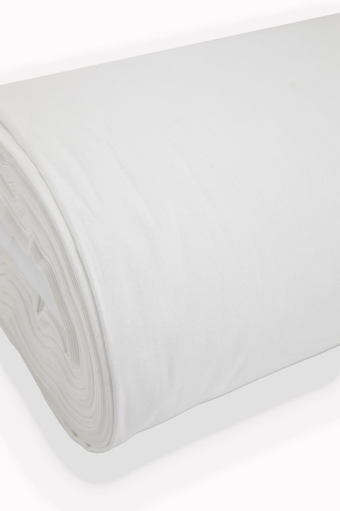 Soft Beyaz Akfil 60 Tel %100 Pamuk Metrelik Kumaş - 20 Metre