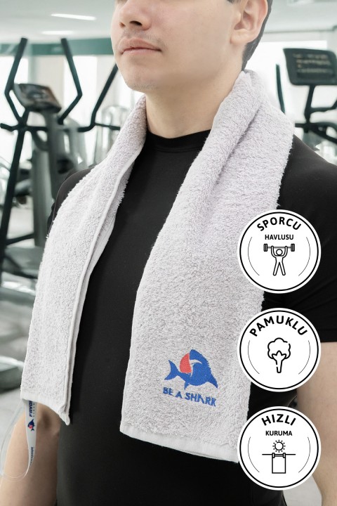 Spor Antrenman Havlusu 105x30 - Gri