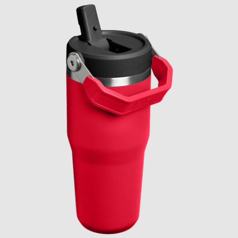 STANLEY THE ICEFLOW™ FLİP STRAW 2.0 TUMBLER 0.41L / 14OZ CHİLİ BLACK