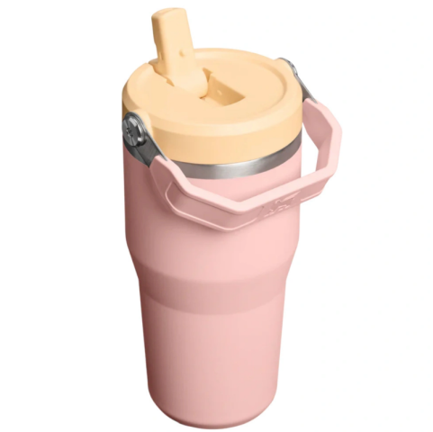 STANLEY THE ICEFLOW™ FLİP STRAW 2.0 TUMBLER 0.59L / 20OZ PEACH ROSE