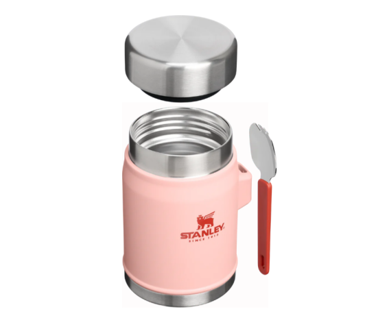 STANLEY THE LEGENDARY FOOD JAR + SPORK 0.4L / 14OZ PEACH