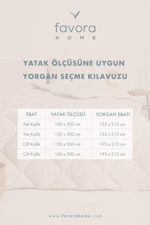 Süper Soft Tek Kişilik Silikon Yorgan - Beyaz