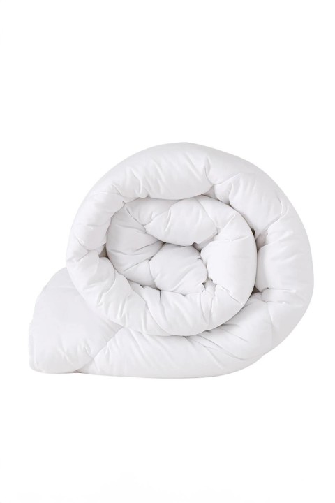 Taç Çift Kişilik Microfiber Yorgan - Beyaz