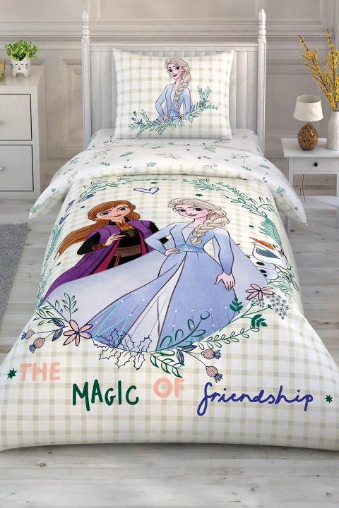 Taç Lisanslı Disney Frozen 2 Friendship Lisanslı Tek Kişilik Nevresim Takımı