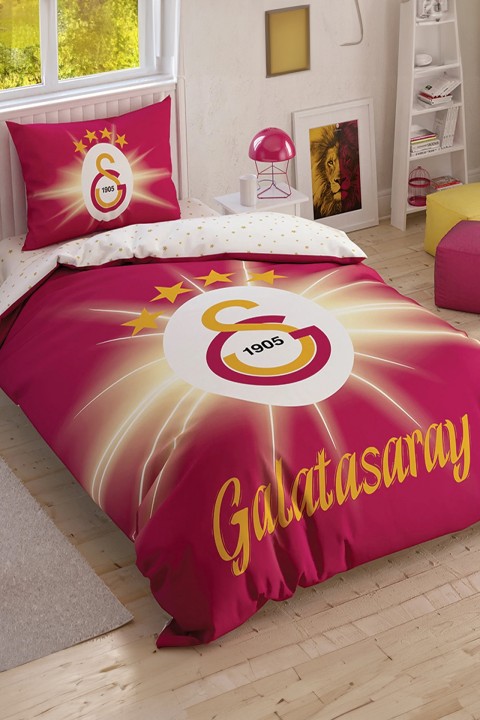 Taç Lisanslı Galatasaray Light Glow Tek kişilik Nevresim Takımı
