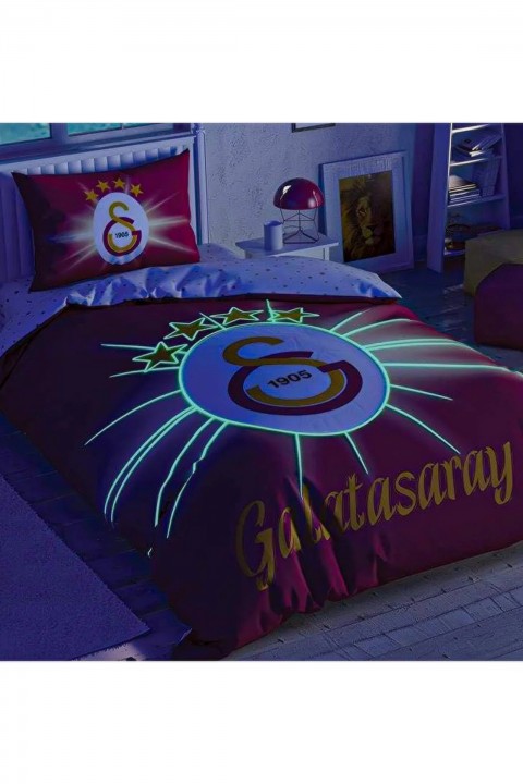 Taç Lisanslı Galatasaray Light Glow Tek kişilik Nevresim Takımı