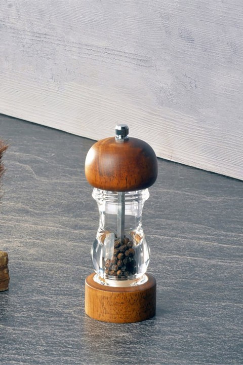 Tohana Ahşap-Akrilik Küçük Boy Karabiber Değirmeni - Ahşap