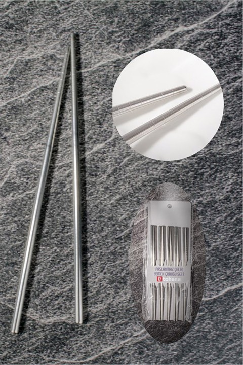 Tohana Bambu Yemek Çubuğu Seti - Metal