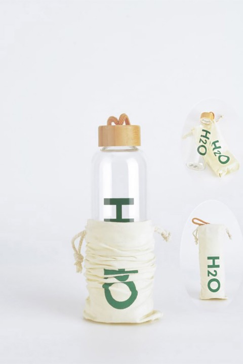 Tohana H2o Cam Matara Bambu Kapaklı - Yeşil