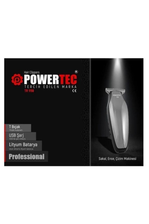 Powertac Tr-1158 Saç Sakal Tıraş Makinesi J182