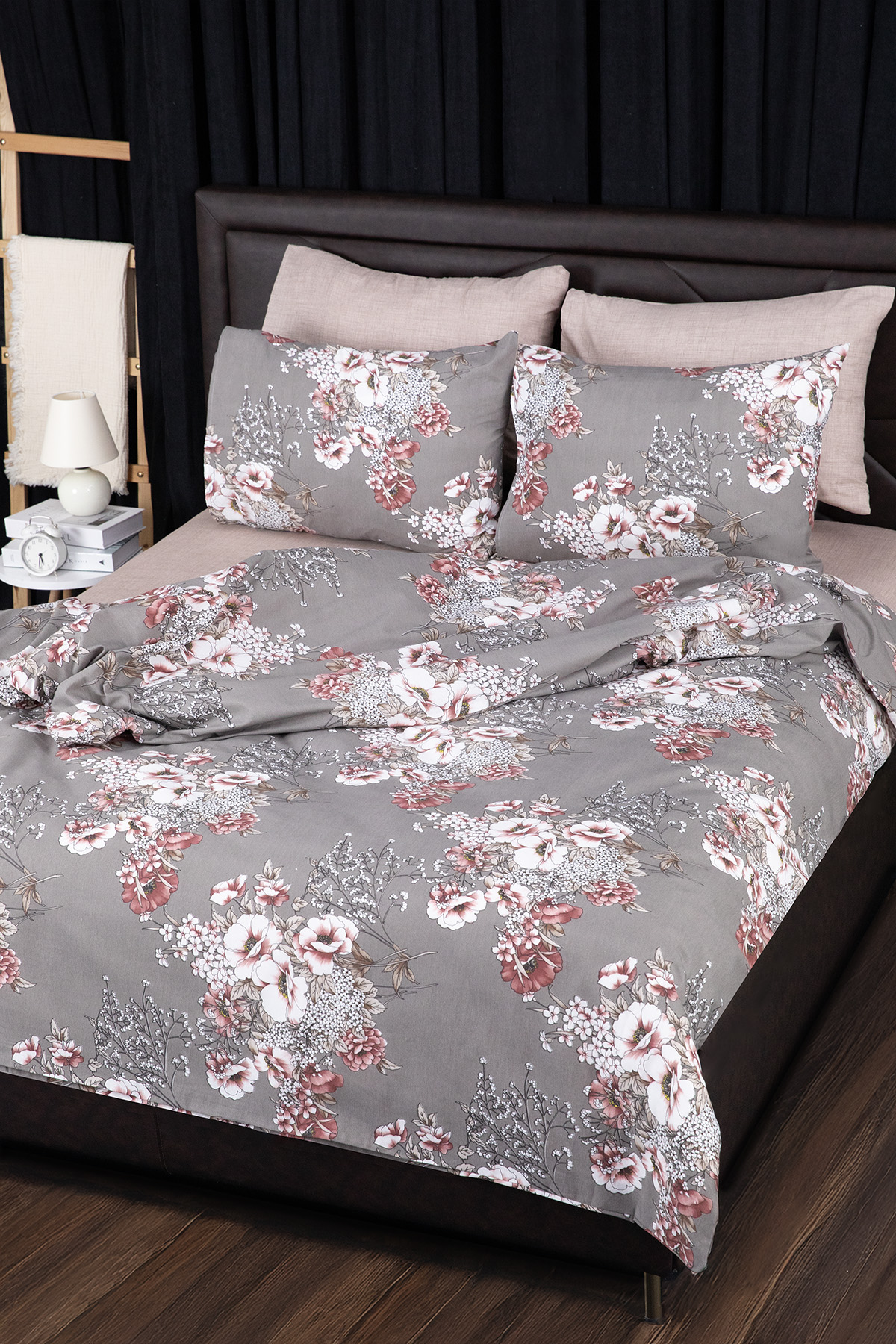 Siena Çift Kişilik Nevresim Takımı - Vizon Siena Çift Kişilik Nevresim Takımı - Vizon