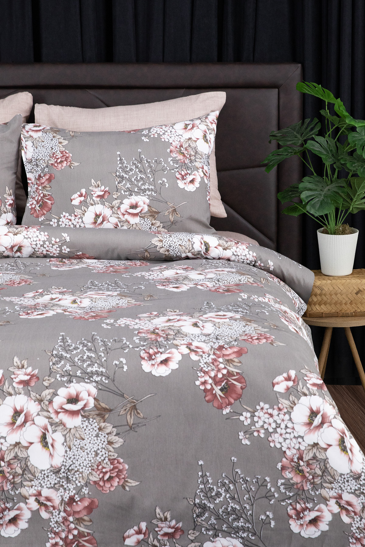 Siena Çift Kişilik Nevresim Takımı - Vizon Siena Çift Kişilik Nevresim Takımı - Vizon