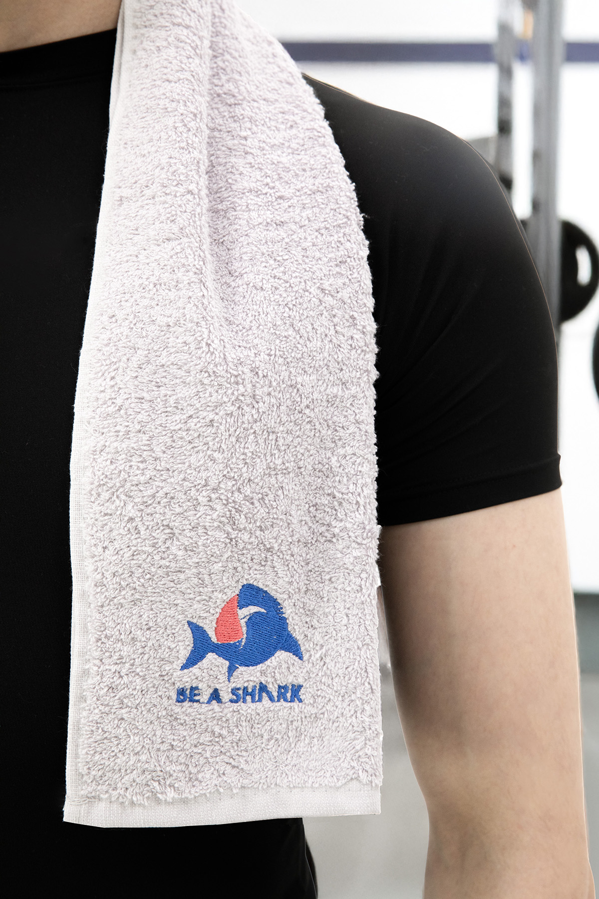 Sporcu Antrenman Havlusu Gym Fitness Plates Boks Tenis Spor Havlusu 105x30 Cm - Gri