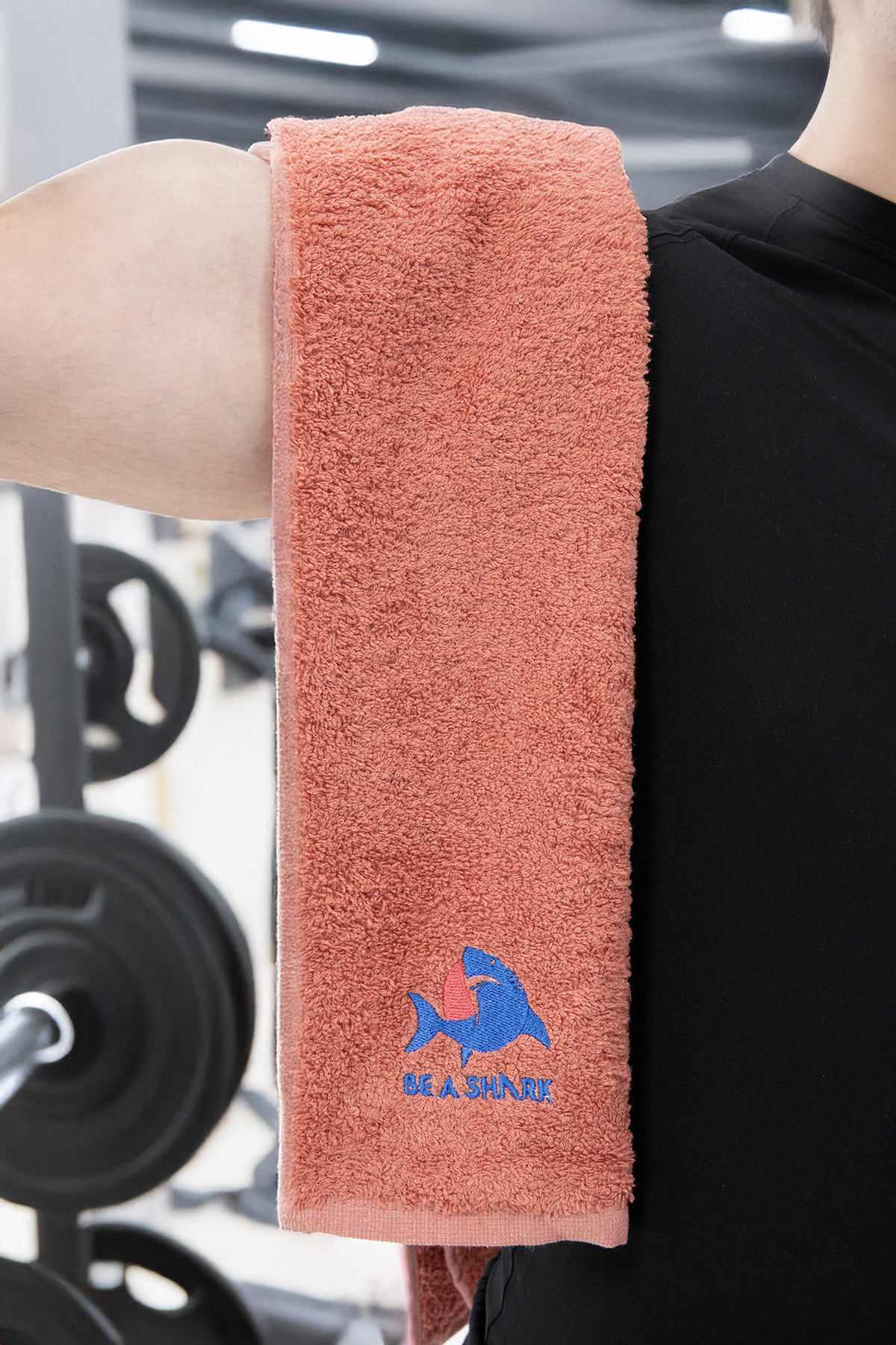 Sporcu Antrenman Havlusu Gym Fitness Plates Boks Tenis Spor Havlusu 105x30 Cm - Kiremit