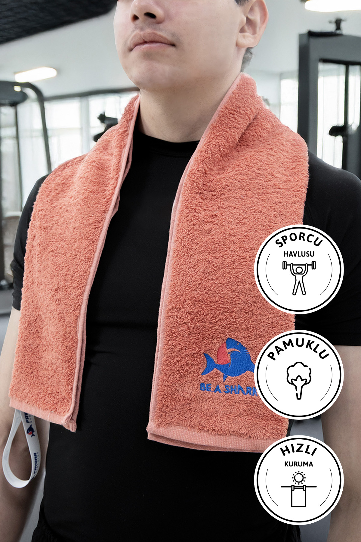 Spor Antrenman Havlusu 105x30 - Kiremit Spor Antrenman Havlusu 105x30 - Kiremit