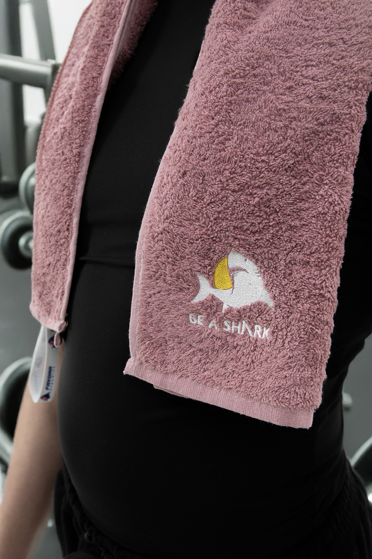 Sporcu Antrenman Havlusu Gym Fitness Plates Boks Tenis Spor Havlusu 105x30 Cm - Mürdüm