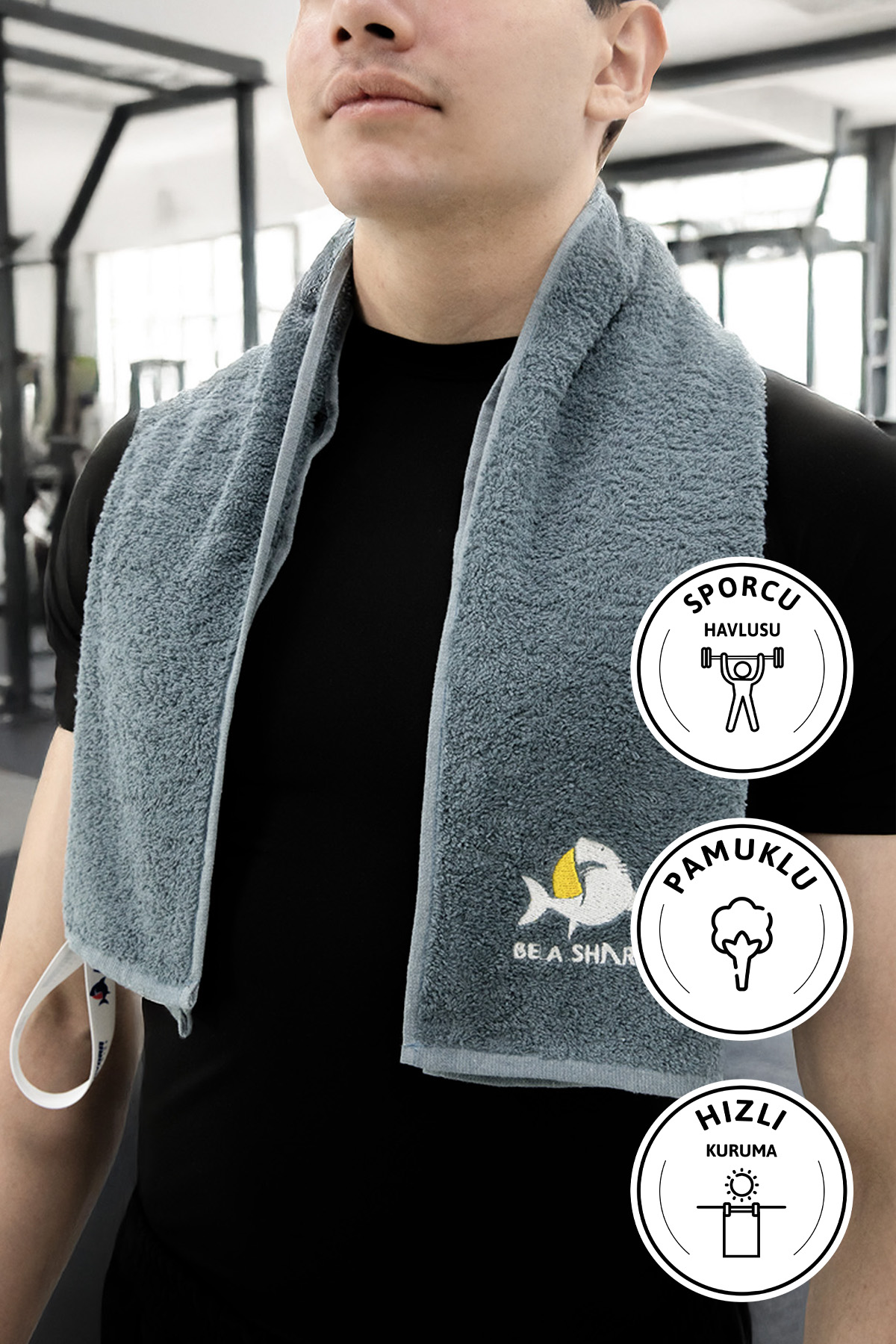 Spor Antrenman Havlusu 105x30 - Petrol Spor Antrenman Havlusu 105x30 - Petrol