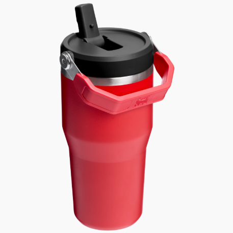 Stanley The Iceflow™ Flip Straw 2.0 Tumbler 0.59L / 20Oz Chili Black 13425-0131 Stanley The Iceflow™ Flip Straw 2.0 Tumbler 0.59L / 20Oz Chili Black 13425-0131