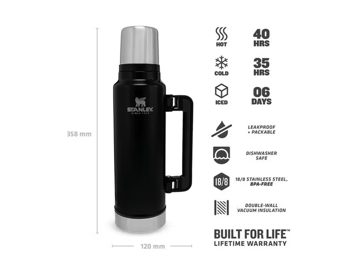 STANLEY THE LEGENDARY CLASSİC BOTTLE 1.4L / 1.5QT BLACK