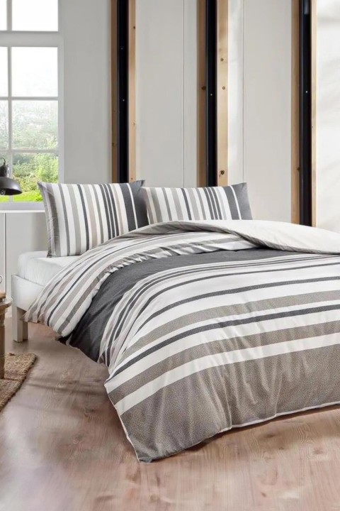 Taç Echo Genç Modası Ranforce Çift Kişilik Nevresim Takımı - Kahverengi Taç Echo Genç Modası Ranforce Çift Kişilik Nevresim Takımı - Kahverengi