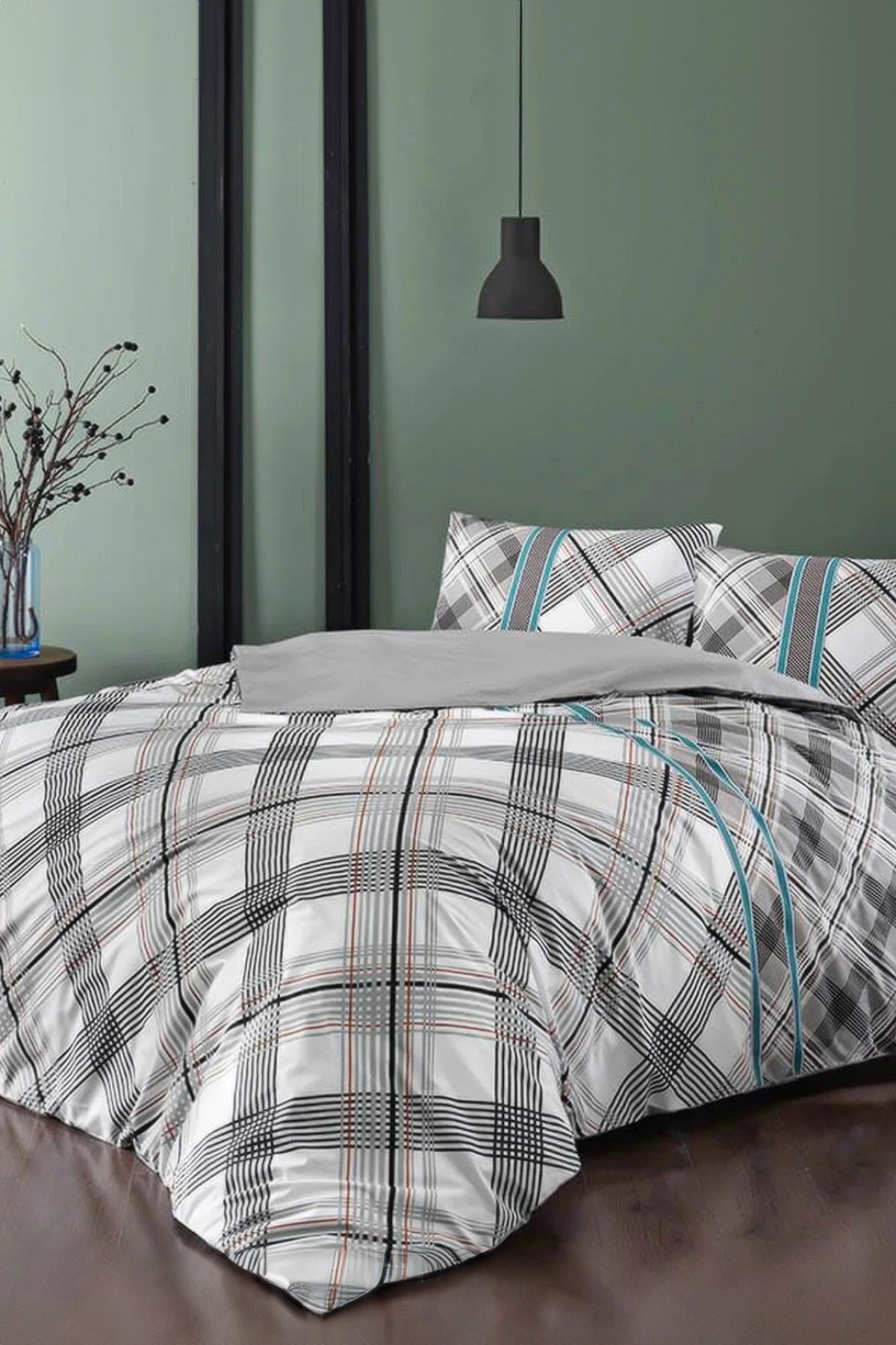 Taç Floyd Happy Days Ranforce Çift Kişilik Nevresim Takımı - Gri Taç Floyd Happy Days Ranforce Çift Kişilik Nevresim Takımı - Gri