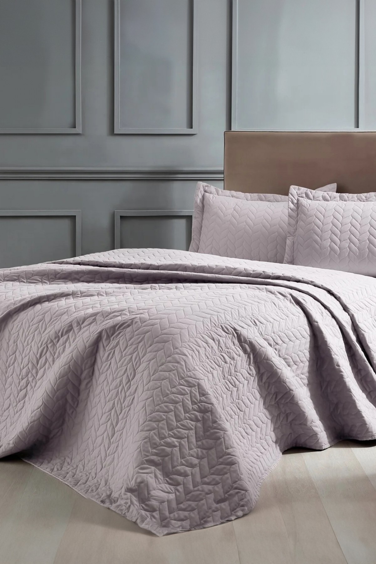 Taç Glory Çift Kişilik Yatak Örtüsü - Lila Taç Glory Çift Kişilik Yatak Örtüsü - Lila