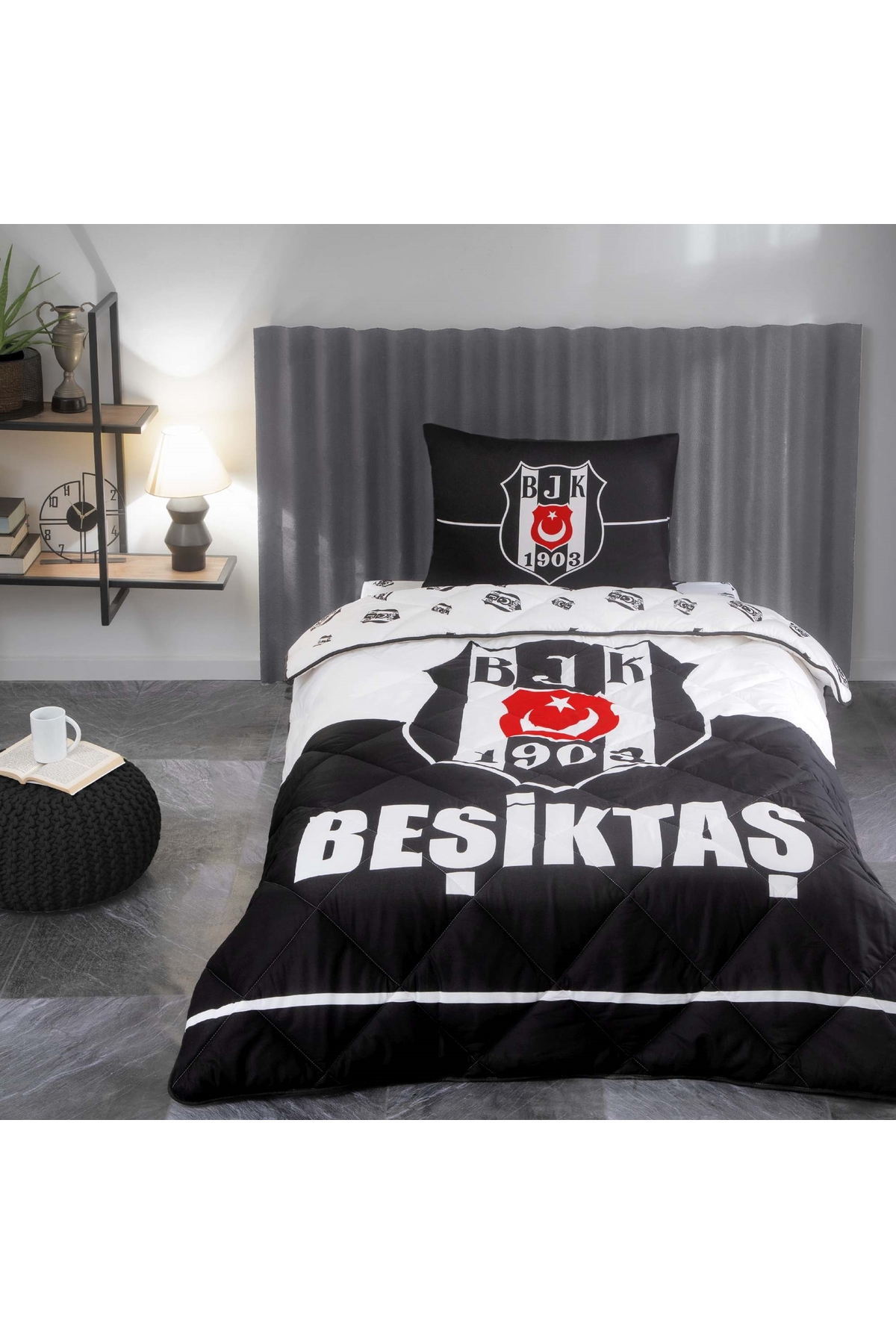 Taç Lisanslı Beşiktaş Uyku Seti Taç Lisanslı Beşiktaş Uyku Seti