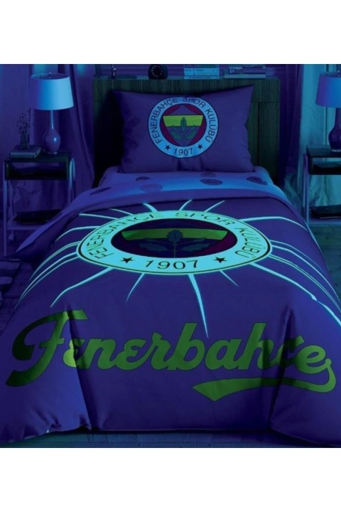 Taç Lisanslı Fenerbahçe Light Glow Tek kişilik Nevresim Takımı Taç Lisanslı Fenerbahçe Light Glow Tek kişilik Nevresim Takımı