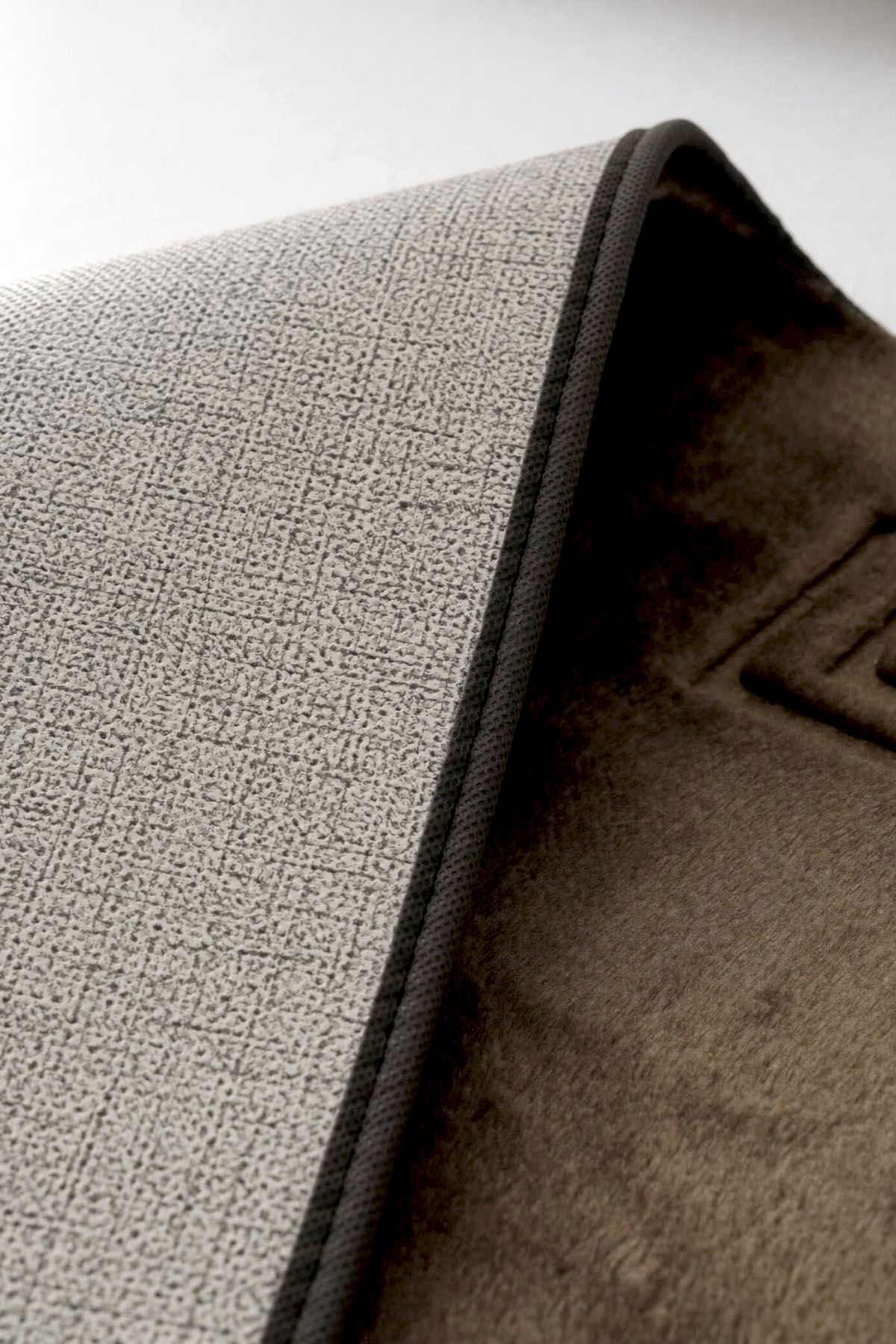 Tavşan Tüyü Desenli 2li Paspas Takımı - Kahverengi Tavşan Tüyü Desenli 2li Paspas Takımı - Kahverengi