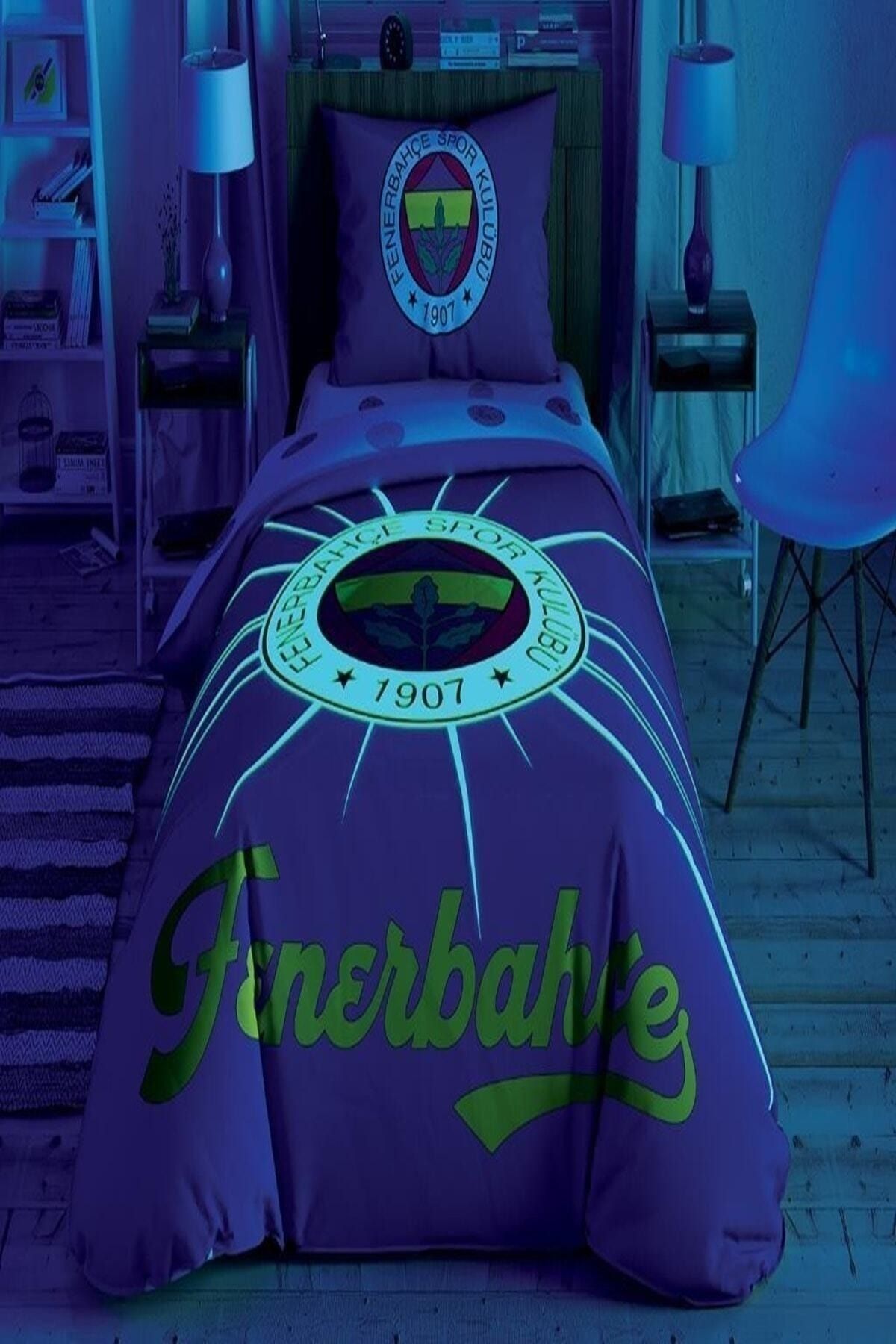 Tek Kişilik Nevresim Takımı Fenerbahçe Light Glow