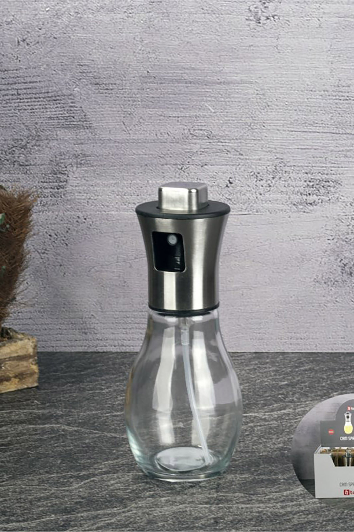 Tohana Cam Bombeli Sprey Yağdanlık Tohana Cam Bombeli Sprey Yağdanlık