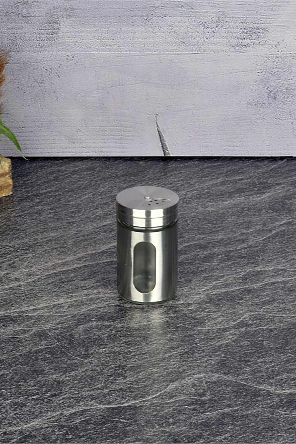 Tohana Metal Kaplı Cam Baharatlık 8 Cm - İnox Tohana Metal Kaplı Cam Baharatlık 8 Cm - İnox