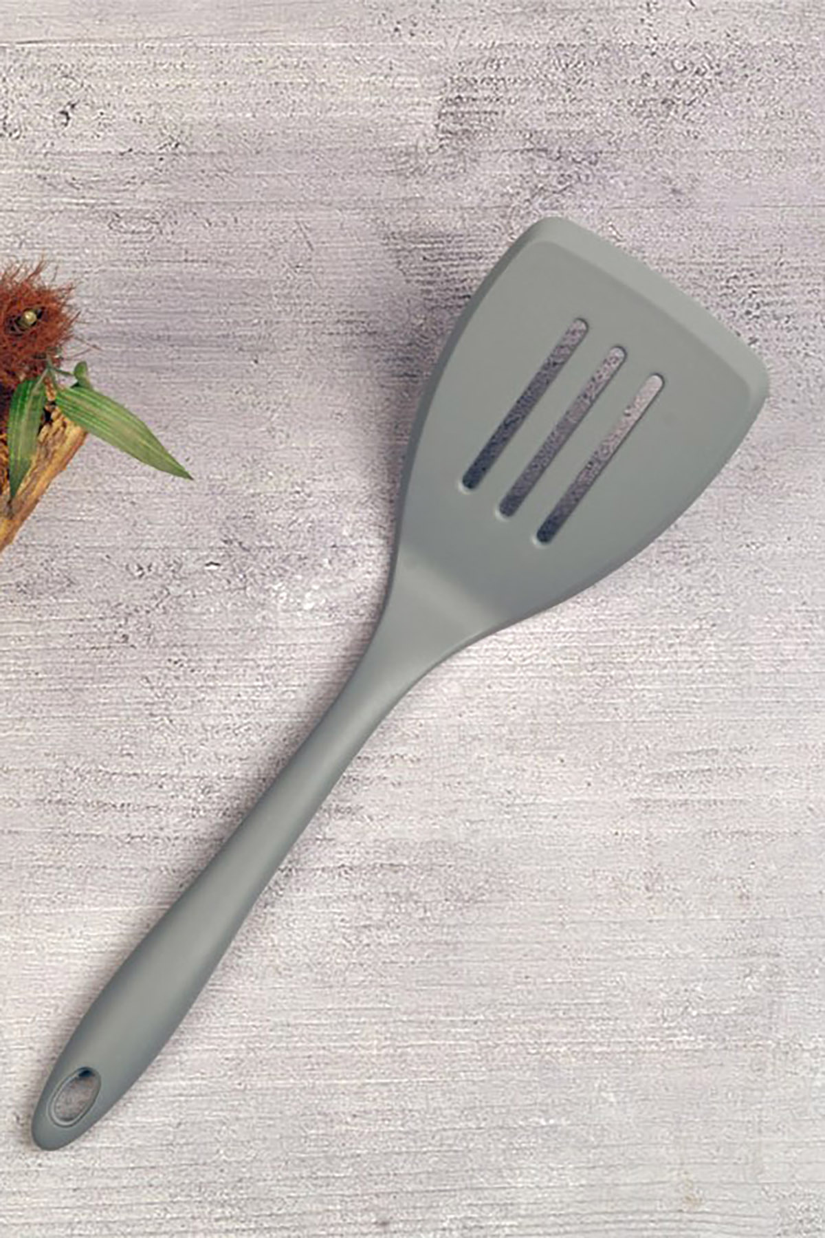 Tohana Oval Silikon Spatula - Gri Tohana Oval Silikon Spatula - Gri