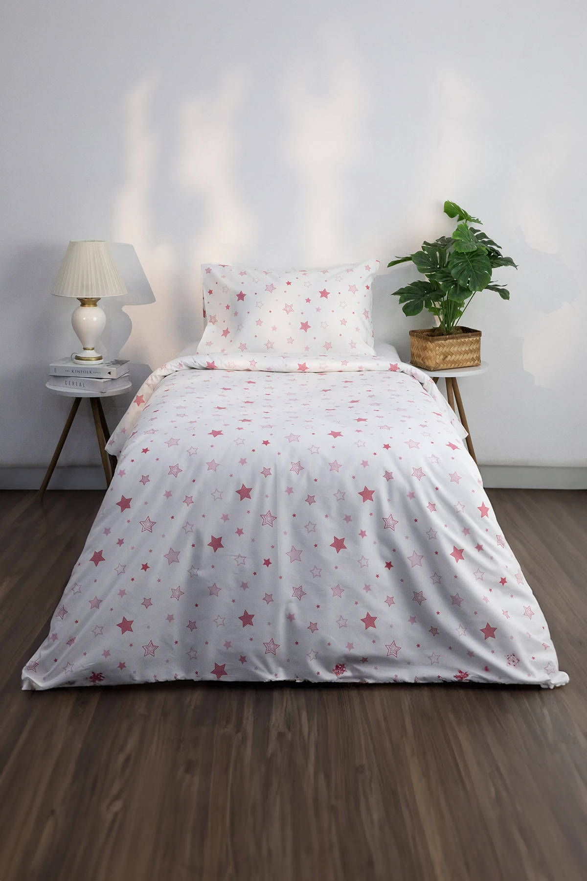 Yıldız Tek Kişilik Nevresim Seti - Pembe Yıldız Tek Kişilik Nevresim Seti - Pembe
